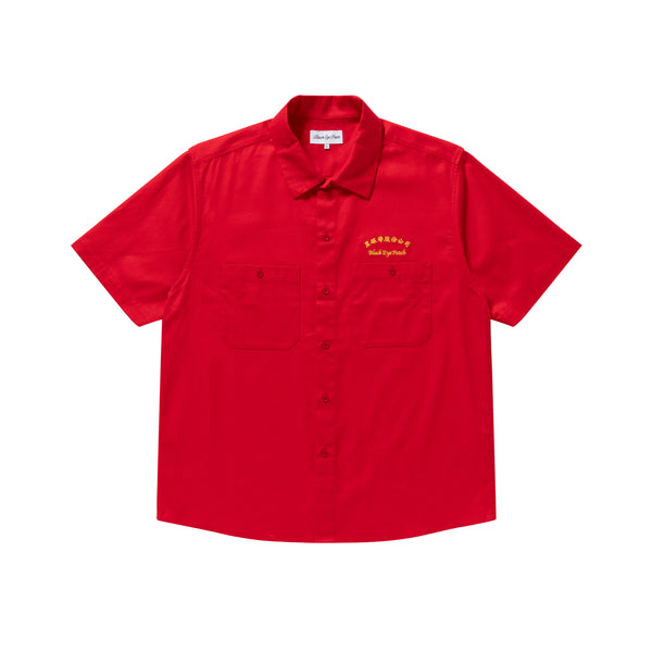 CHINATOWN STORE S/S WORK SHIRT RED
