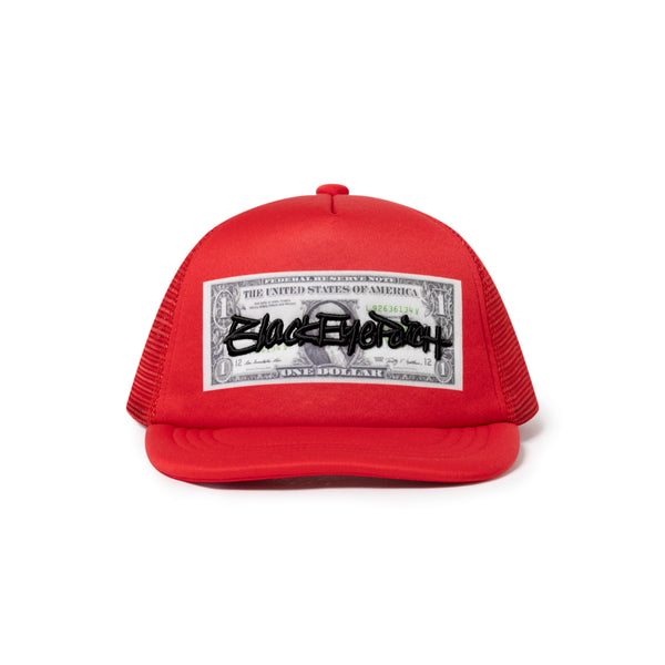 FASTHAND SCRIPT DOLLAR BILL MESH CAP RED