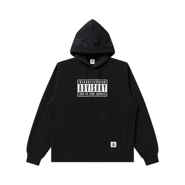 ADVISORY LABEL HOODIE BLACK