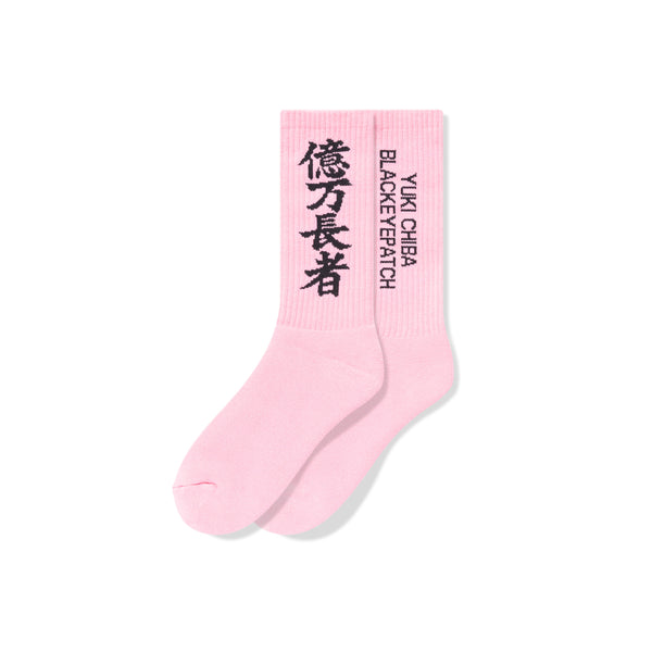 YUKI CHIBA "億万長者" HWC SOCKS PINK