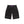 STATEMENT EMBROIDERED BAGGY DENIM SHORTS BLACK