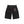 STATEMENT EMBROIDERED BAGGY DENIM SHORTS BLACK