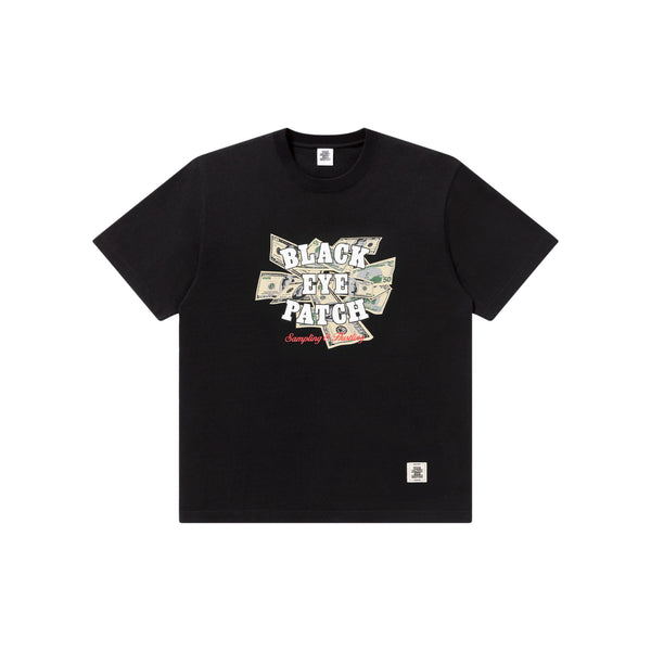SAMPLING ＆ HUSTLING TEE BLACK