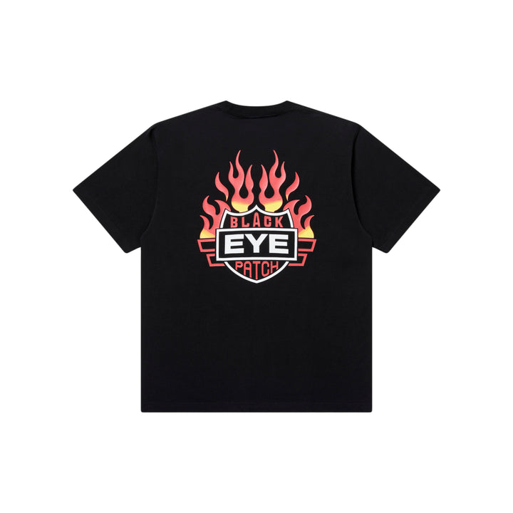 FLAME RIDER LOGO TEE BLACK
