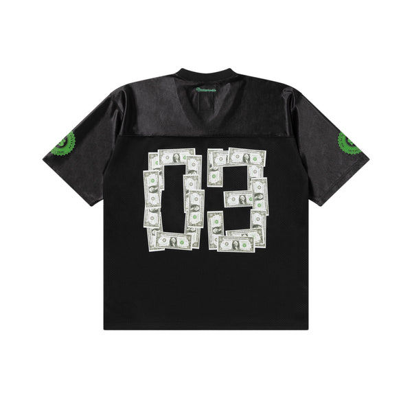 DOLLAR BILL PLAYER HOCKEY JERSEY BLACK