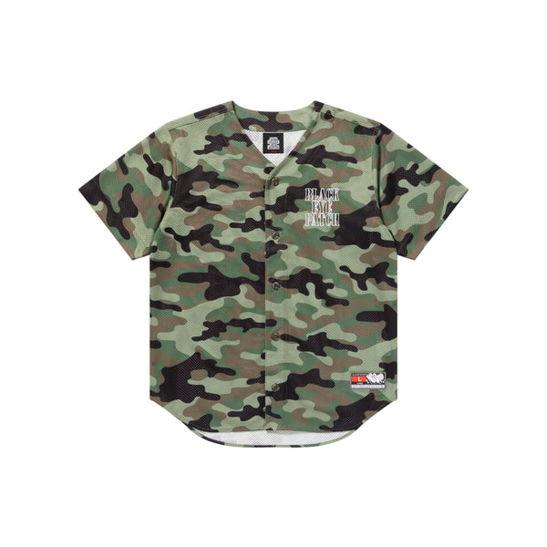Outlined Stencil Logo Baseball Shirt