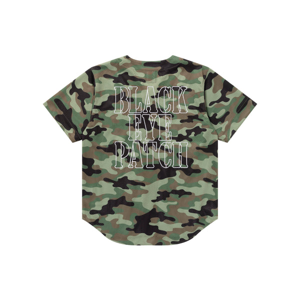 Outlined Stencil Logo Baseball Shirt