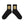 DOLLAR SIGN SOCKS BLACK/YELLOW