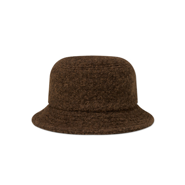 SMALL OG BRUSHED WOOL BUCKET HAT BROWN