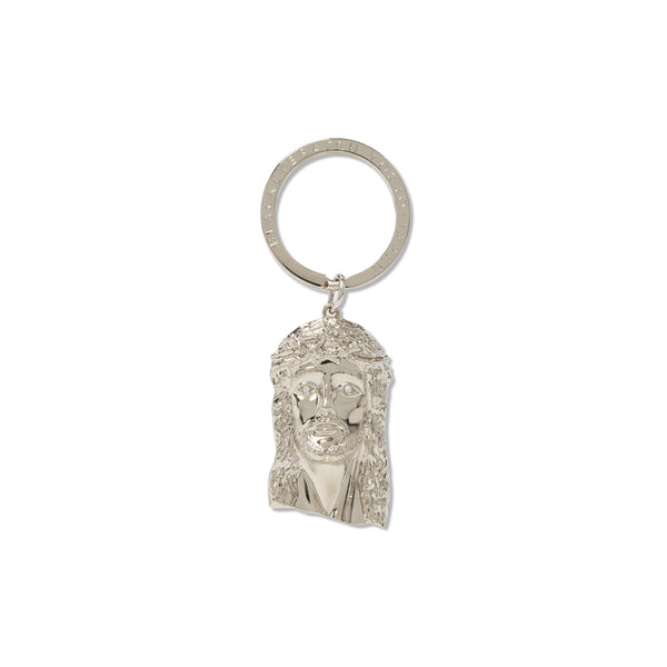 JESUS PLATE KEYCHAIN SILVER