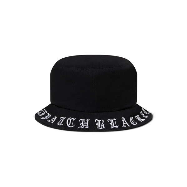 OE BRIMMED BUCKET HAT BLACK