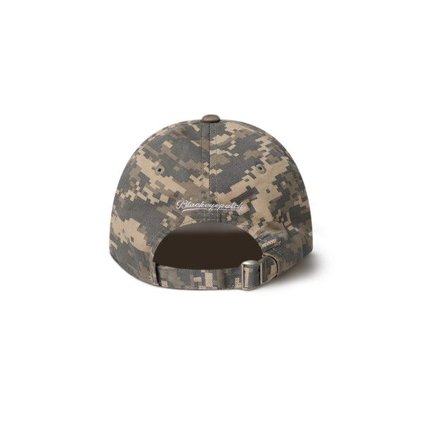LEATHER PATCHED DIGITAL CAMO CAP GRAY