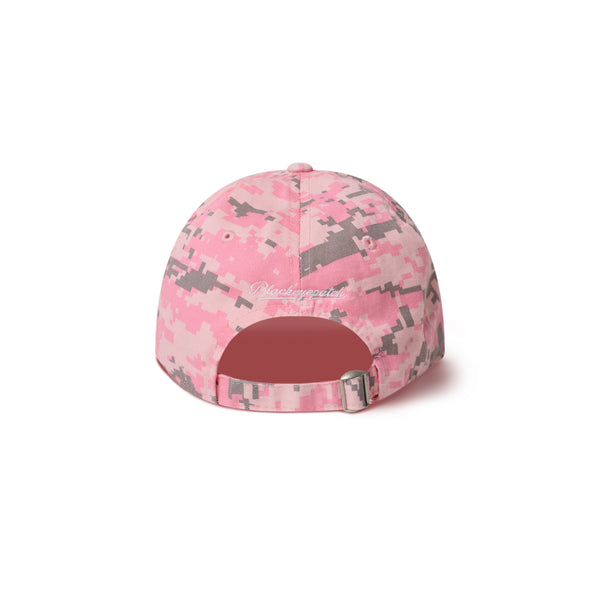 LEATHER PATCHED DIGITAL CAMO CAP PINK