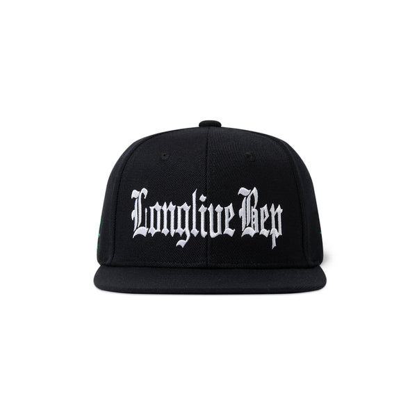 LONGLIVE BEP SNAPBACK CAP BLACK