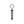 BLACKLETTER ACRYLIC HOTEL KEYCHAIN BLACK