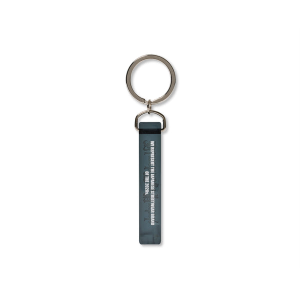 BLACKLETTER ACRYLIC HOTEL KEYCHAIN BLACK