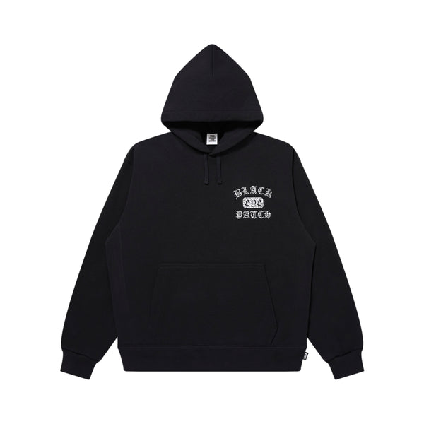 RHINESTONED OE LOGO HOODIE BLACK