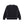 METAL LOGO STITCHED CREW SWEAT BLACK/WHITE