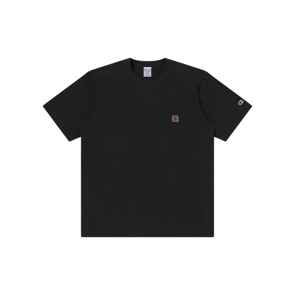 SMALL OG LABEL REVERSE WEAVE S/S TEE BLACK