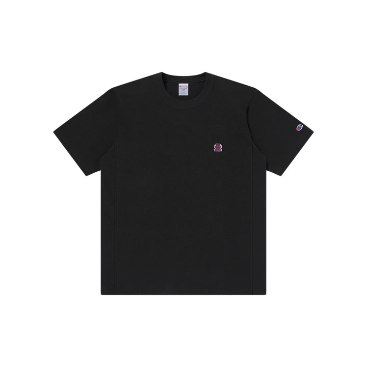SMALL OG LABEL REVERSE WEAVE S/S TEE BLACK