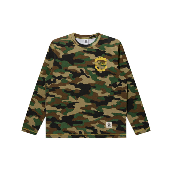 GRILLZ JEWELZ GOLDTEETH THERMAL L/S TEE WOODLAND CAMO