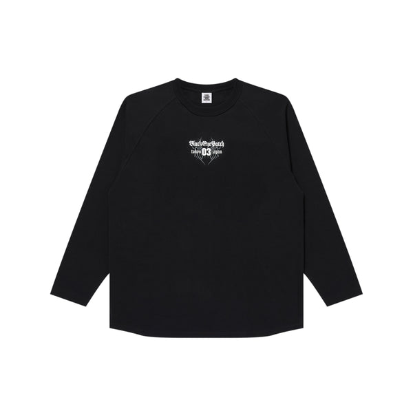 TRIBAL 03 RAGLAN L/S TEE BLACK