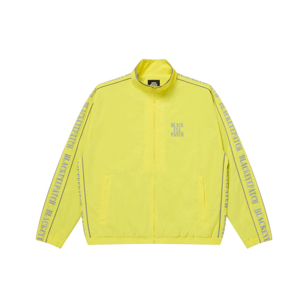 REFLECTIVE STENCIL LOGO TRACK JACKET YELLOW