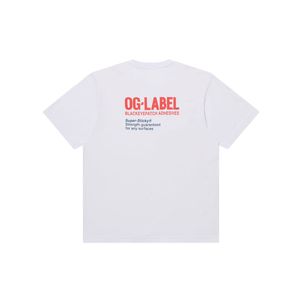 OG LABEL AID TEE WHITE