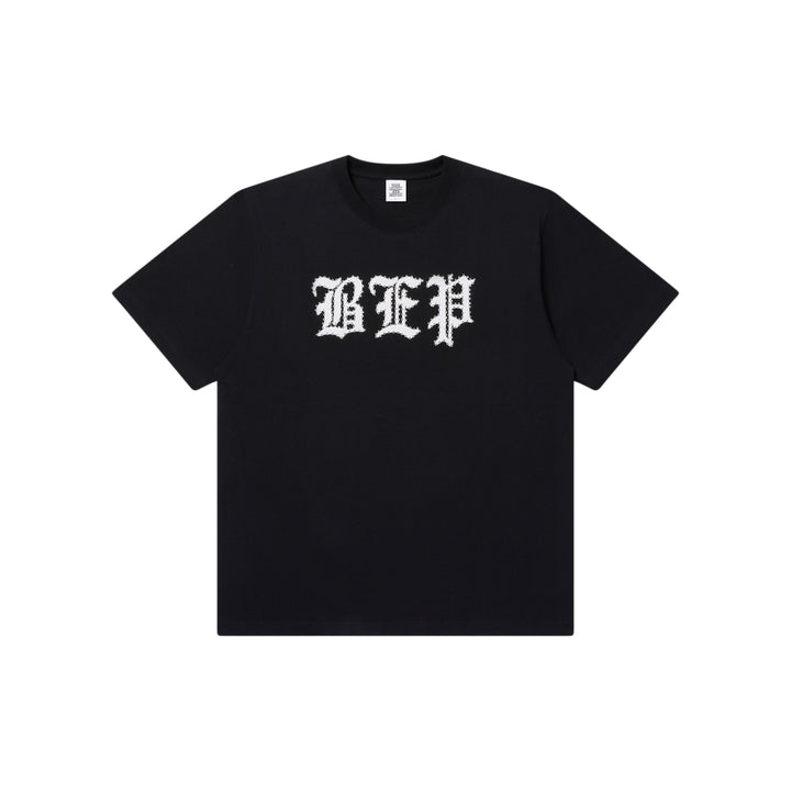 RHINESTONE 3 LETTER OE TEE WASHED BLACK