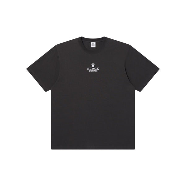 CHRONO CROWN LOGO TEE CHARCOAL/WHITE
