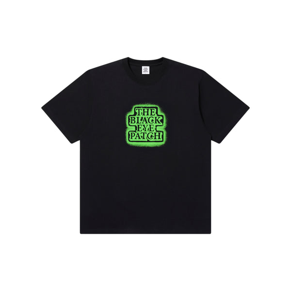 GLOW IN THE DARK SPRAYED OG LABEL TEE BLACK