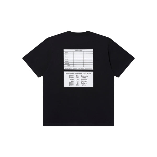 MONEY BAG LABEL TEE BLACK