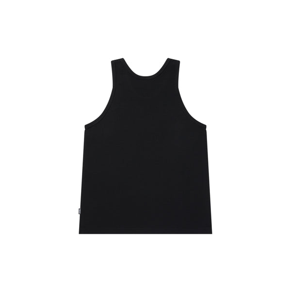 3 LETTER OE THERMAL TANK TOP BLACK