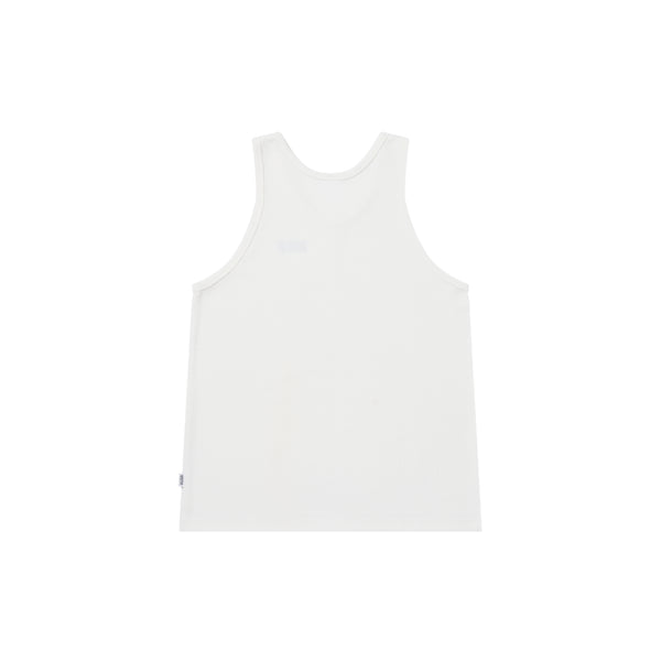 3 LETTER OE THERMAL TANK TOP WHITE