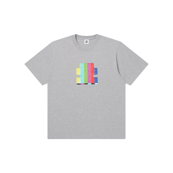 SMPTE COLOR BAR OG LABEL TEE HEATHER GRAY