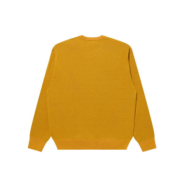 TOBIDASHI OG LABEL KNIT SWEATER YELLOW