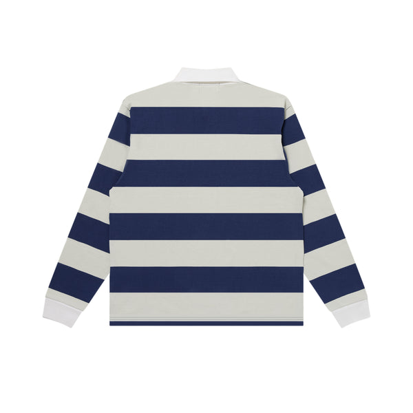 PRET-A-PORTER EMBLEMS RUGBY SHIRT NAVY/GRAY