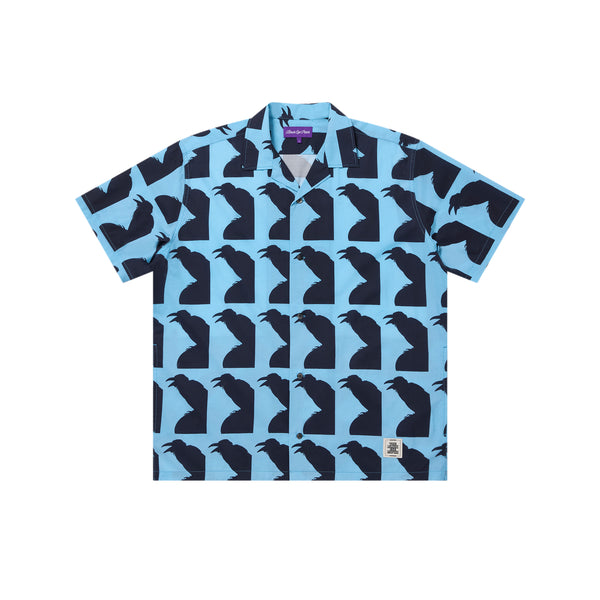 JIRO KONAMI CROW OPEN COLLARED S/S SHIRT