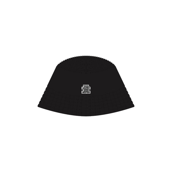 SMALL OG KNITTED BUCKET HAT BLACK