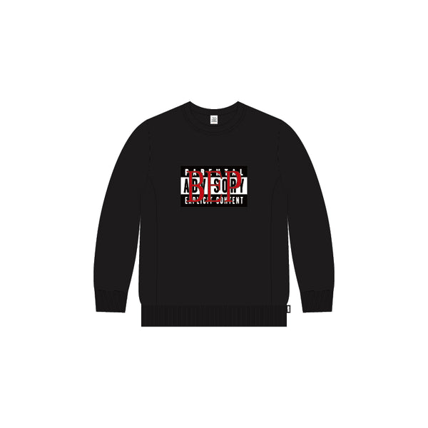 ADVISORY RHINESTONE CREW SWEAT