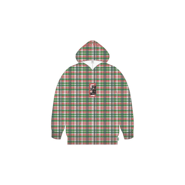 CHECKED HWC HOODIE PINK