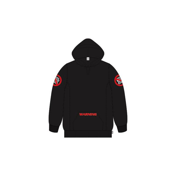 WARNING OG HOODIE BLACK