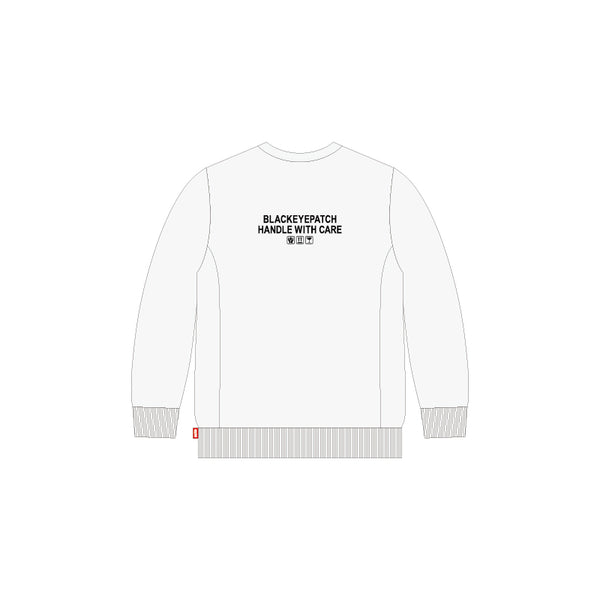 MOSAIC HWC CREW SWEAT WHITE