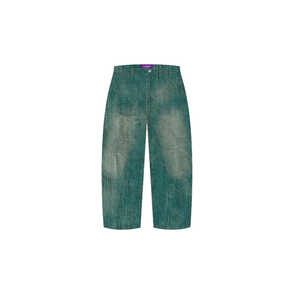OG LABEL DENIM PATCHED BAGGY DENIM
