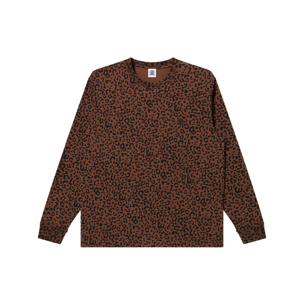 LEOPARD SAME COLORED SMALL OG L/S TEE BROWN
