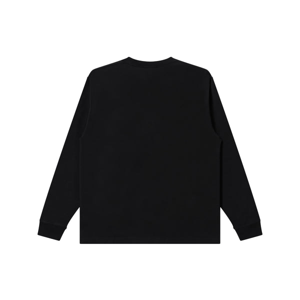 FLAMED OG LABEL L/S TEE BLACK