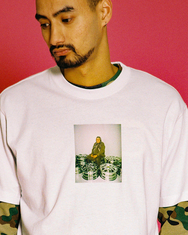 CES XC WHEELS PHOTO TEE WHITE