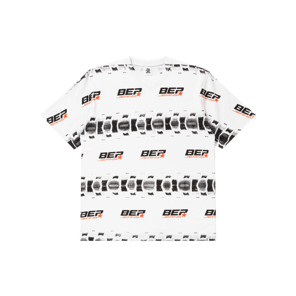 BEP JEAMS TIRE BORDERED TEE WHITE