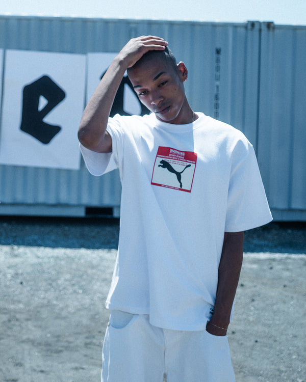 BEP DO NOT REMOVE PUMA LABEL TEE WHITE