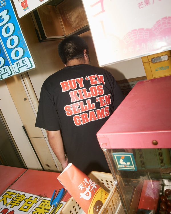 AMAGURI HUSTLE TEE (BLACK)
